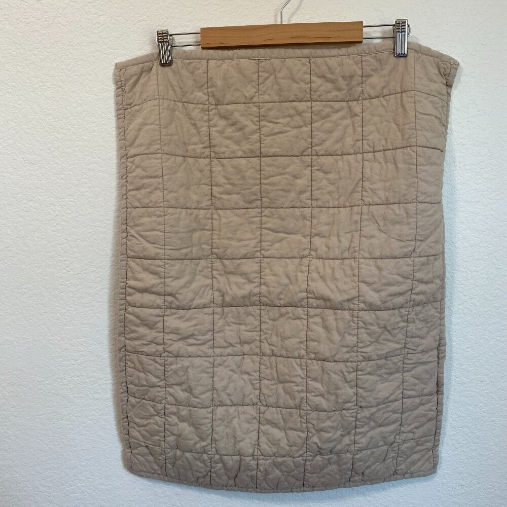 Crate & Barrel Set of 2 Mellow Standard Shams in "Cashmere" Color